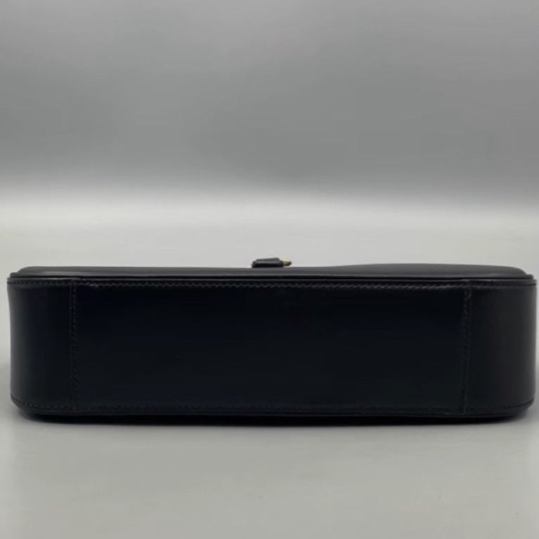 🥃SAINT LAURENT YSL聖羅蘭黑金HOBO腋下包手提單肩-12