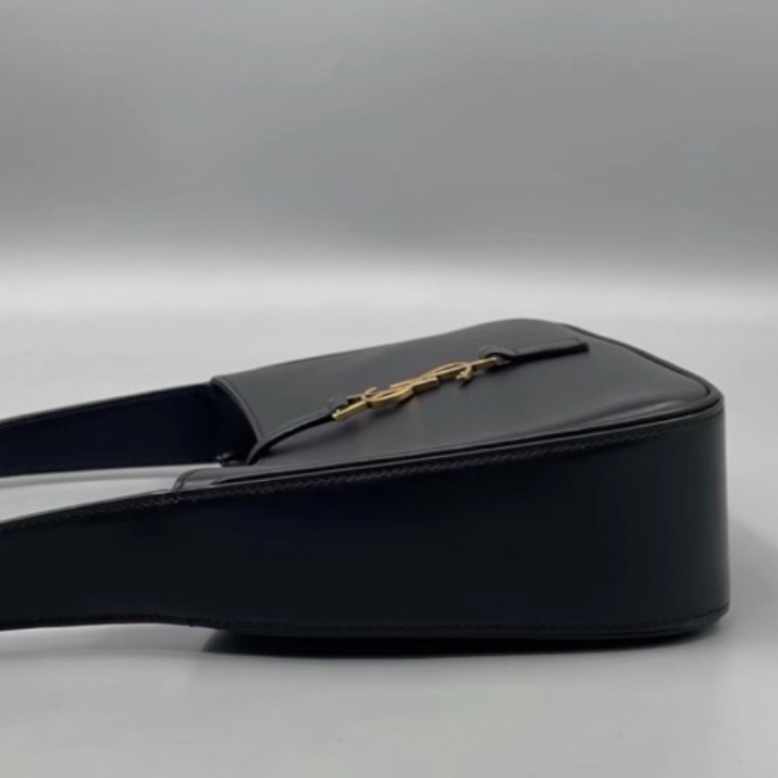 🥃SAINT LAURENT YSL聖羅蘭黑金HOBO腋下包手提單肩-13