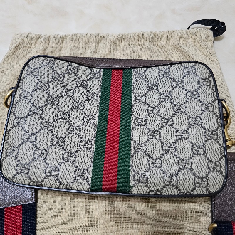 gucci 側背包 95新 棕老花 699439-2