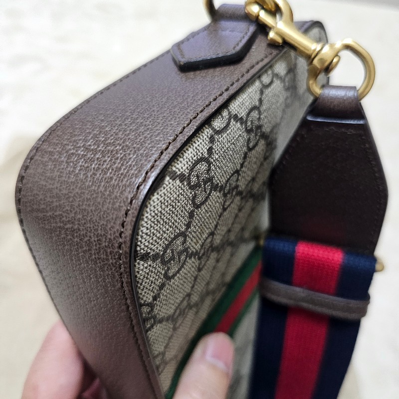 gucci 側背包 95新 棕老花 699439-4
