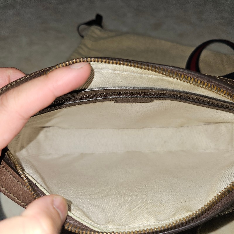 gucci 側背包 95新 棕老花 699439-11