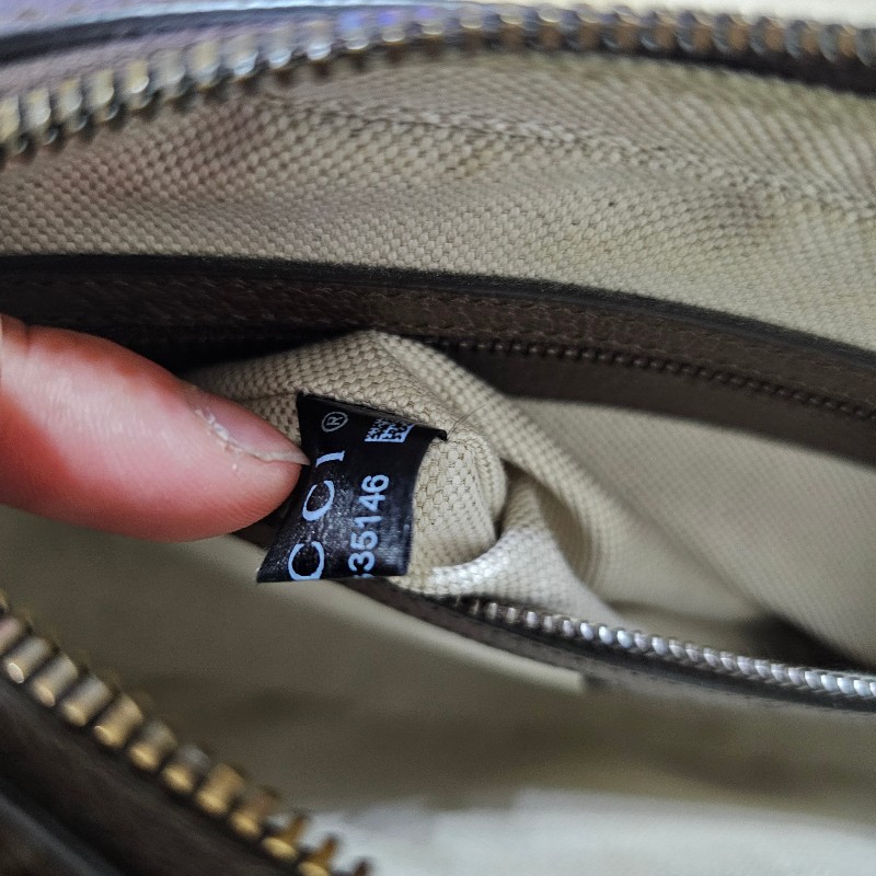 gucci 側背包 95新 棕老花 699439-14