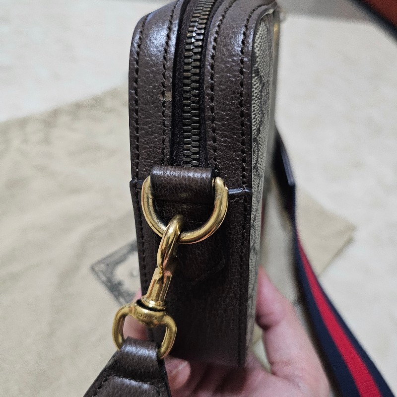 gucci 側背包 95新 棕老花 699439-24