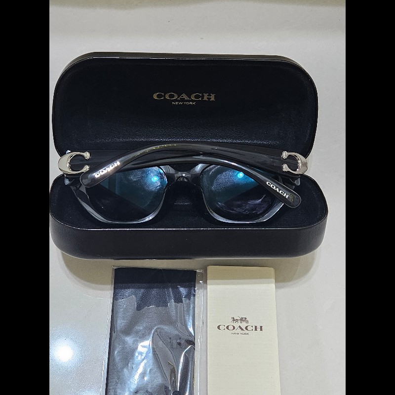 Coach 大 Logo 方框墨鏡-7