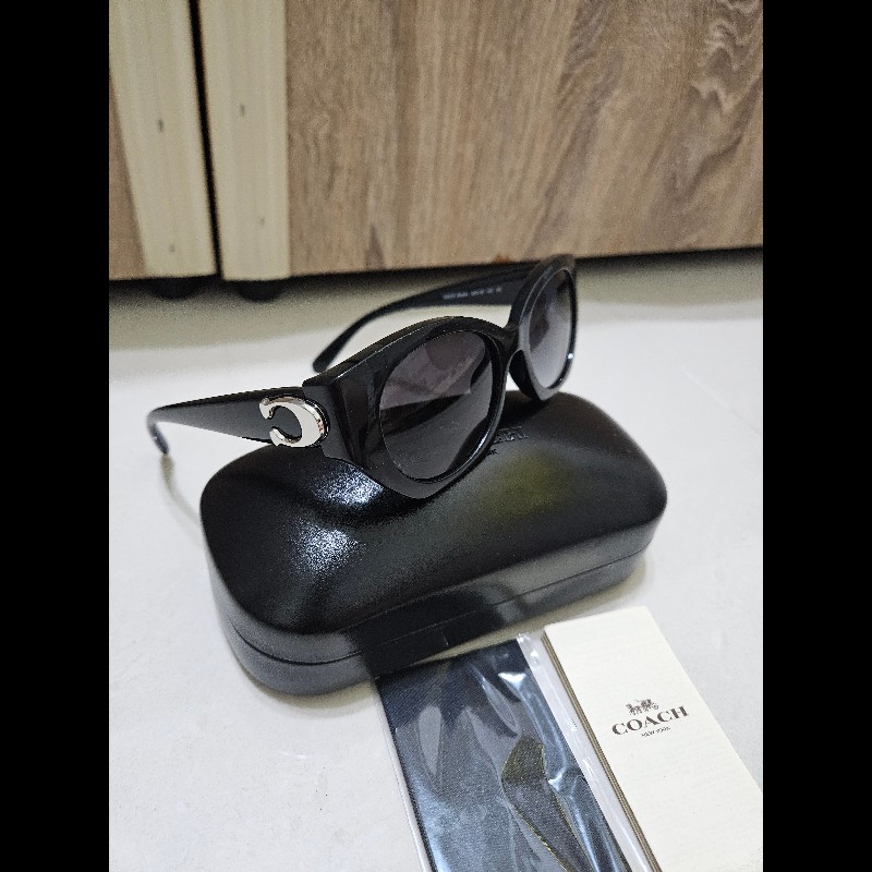 Coach 大 Logo 方框墨鏡-8