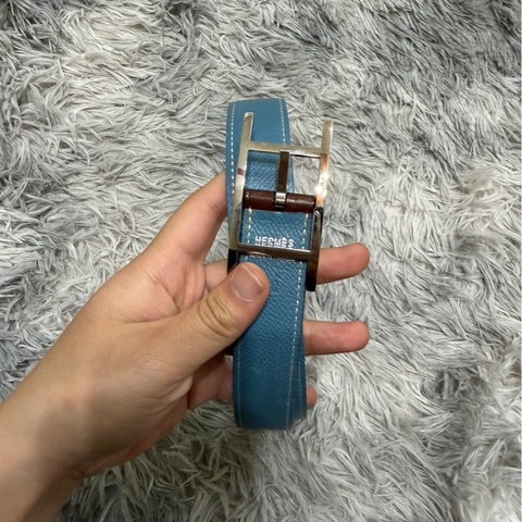 愛馬仕皮帶藍色