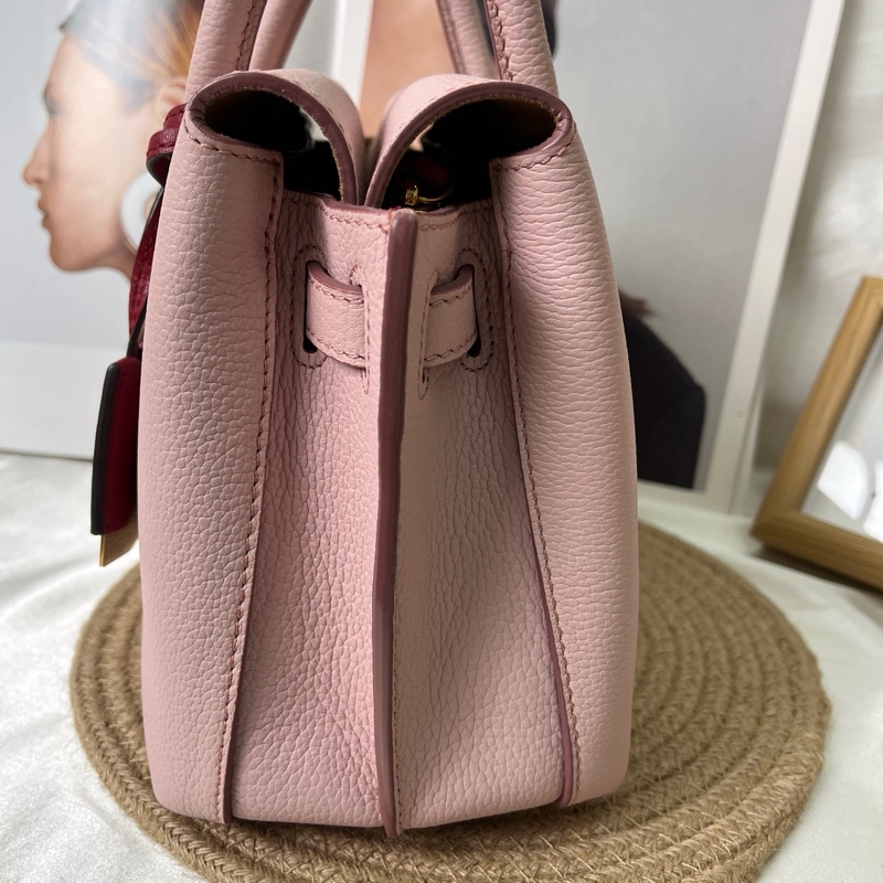 MCM milla米拉小號粉色手提包-5