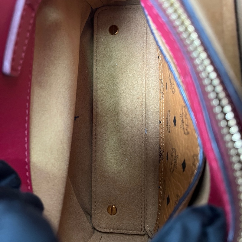 MCM milla米拉小號粉色手提包-7