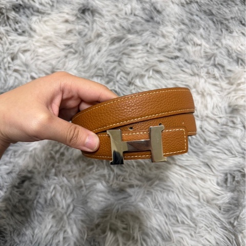 愛馬仕皮帶棕色