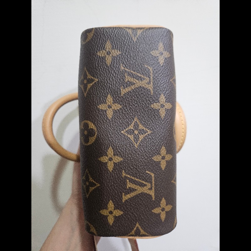 LV Louis Vuitton nano speedy 老花 迷你 波士頓包 新版 可調節-2