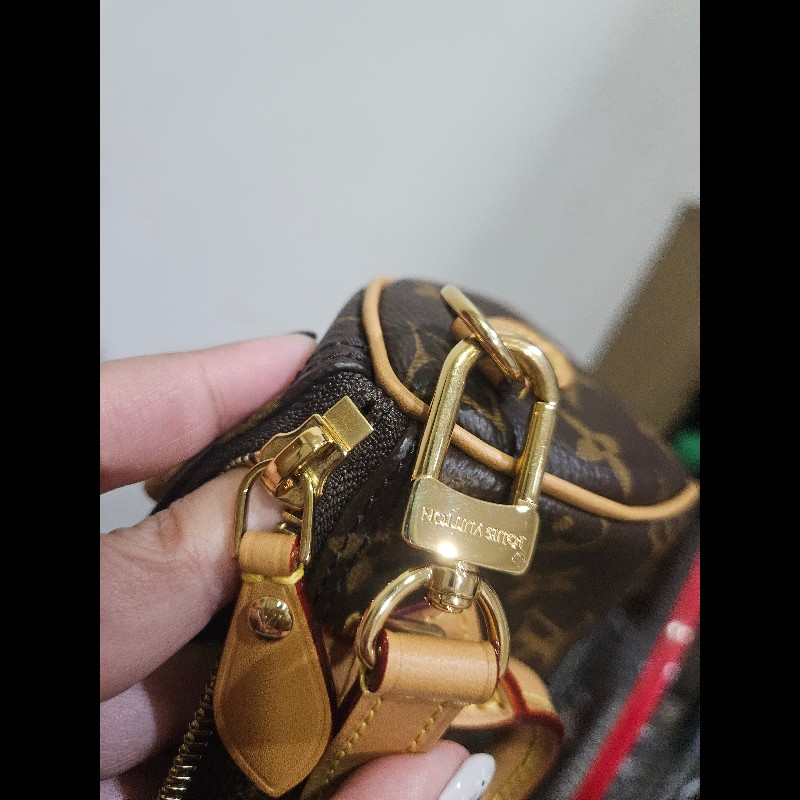 LV Louis Vuitton nano speedy 老花 迷你 波士頓包 新版 可調節-3