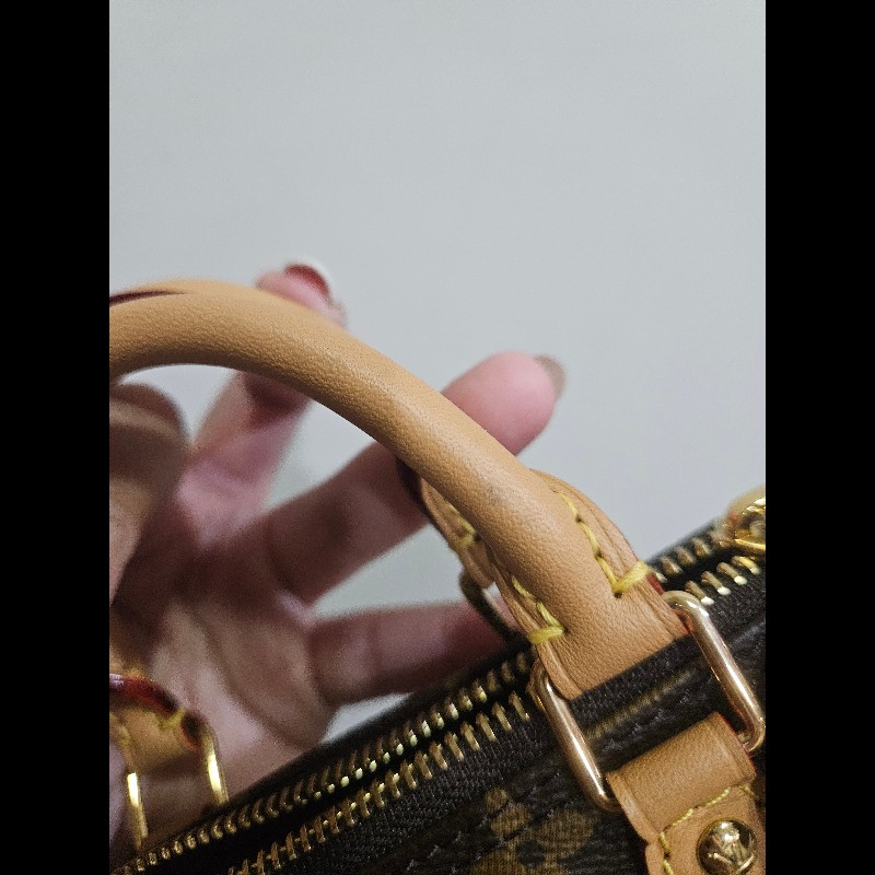 LV Louis Vuitton nano speedy 老花 迷你 波士頓包 新版 可調節-6