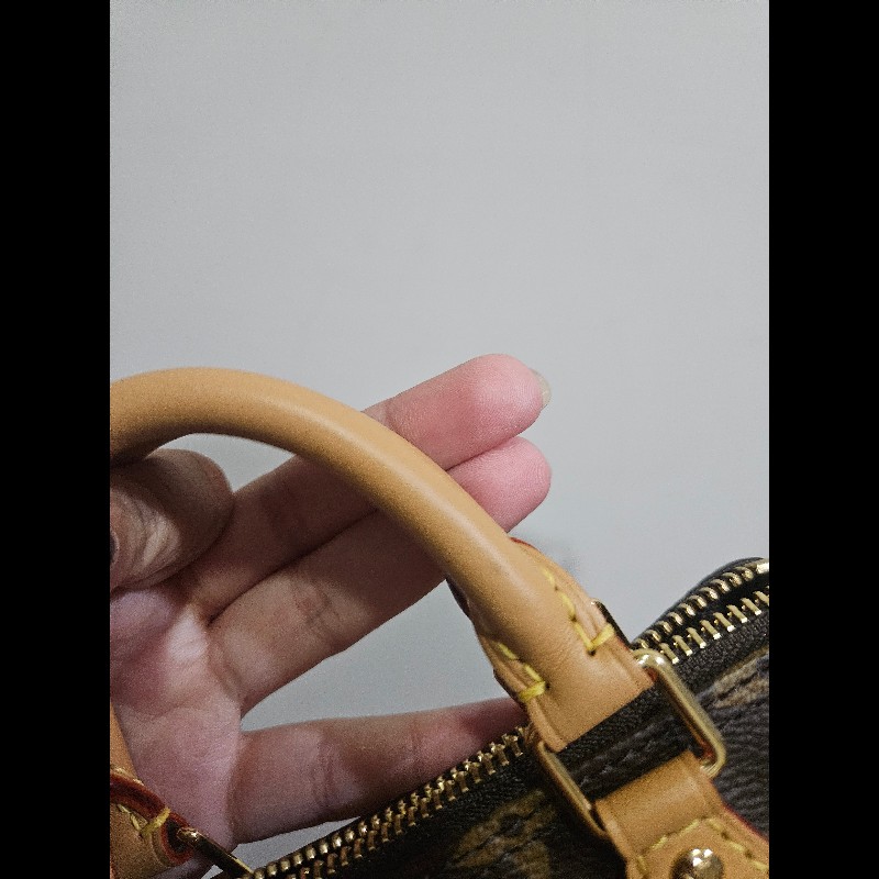LV Louis Vuitton nano speedy 老花 迷你 波士頓包 新版 可調節-7