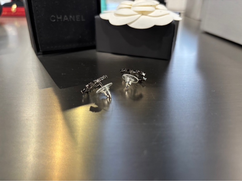 近全新🌟Chanel 黑鑽耳釘|Classic Trend CT精品|台北東區實體-9