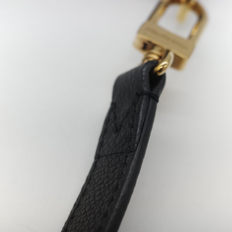 Louis Vuitton 路易威登 BAGATELLE M46002 黑色全皮 壓紋 彎月包 牛角包 斜背包 單肩包-16