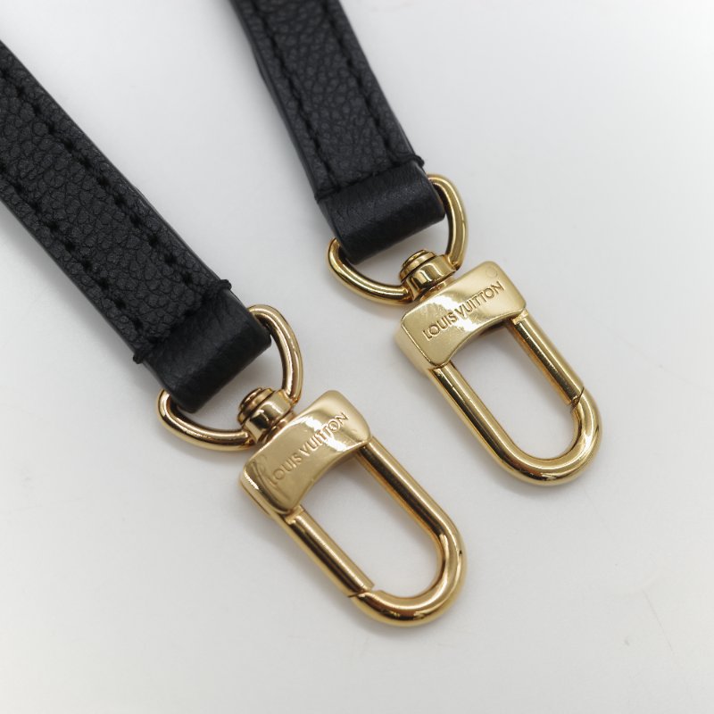 Louis Vuitton 路易威登 BAGATELLE M46002 黑色全皮 壓紋 彎月包 牛角包 斜背包 單肩包-26