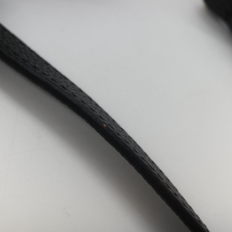 Louis Vuitton 路易威登 BAGATELLE M46002 黑色全皮 壓紋 彎月包 牛角包 斜背包 單肩包-29