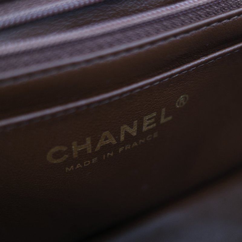 Chanel 香奈兒 Classic Flap 20cm CF Handle 手提款 橄欖綠 羊皮 斜挎包 手提包-23