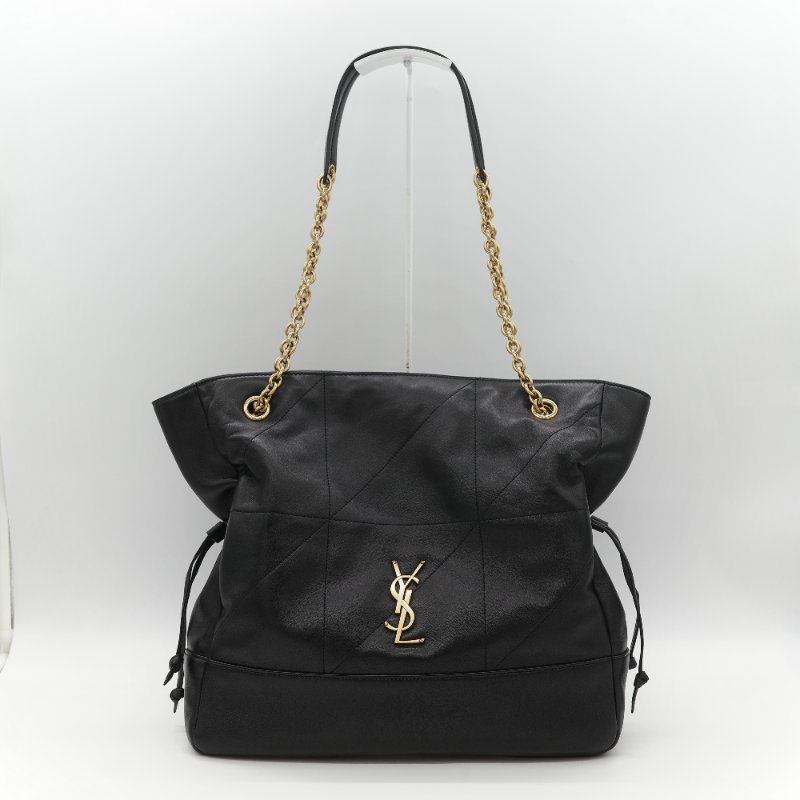 全新品(官網同步在售118,000♥️)Saint Laurent 聖羅蘭 JAMIE 黑色 小羊皮 手提袋 托特包 單肩包-1