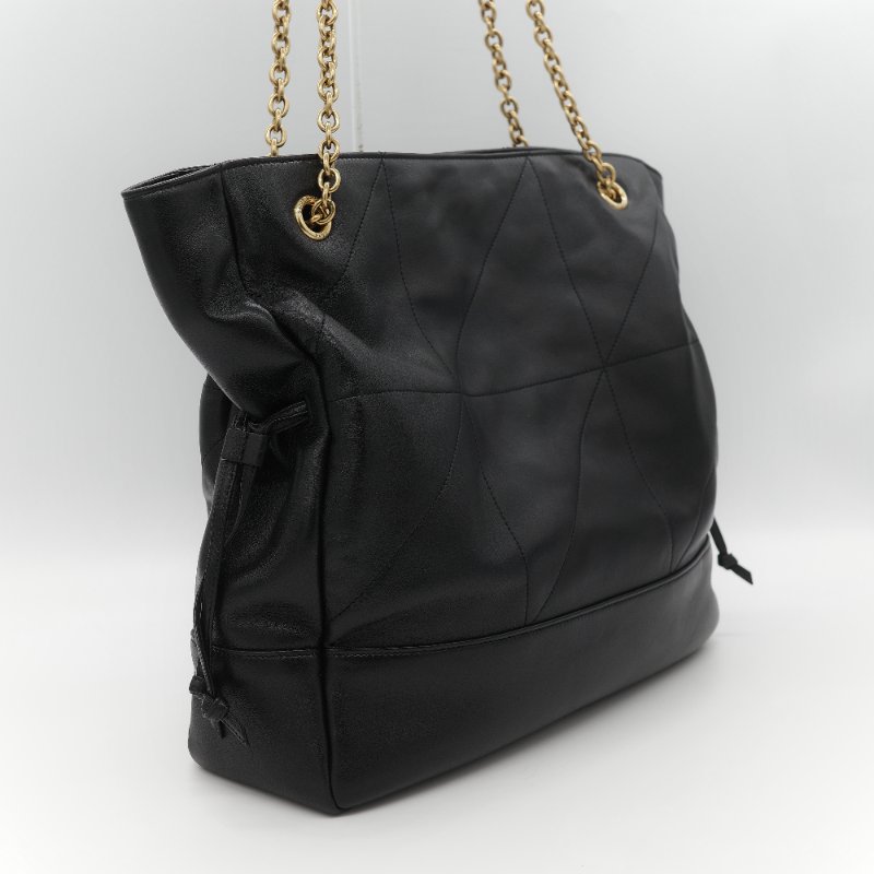 全新品(官網同步在售118,000♥️)Saint Laurent 聖羅蘭 JAMIE 黑色 小羊皮 手提袋 托特包 單肩包-6