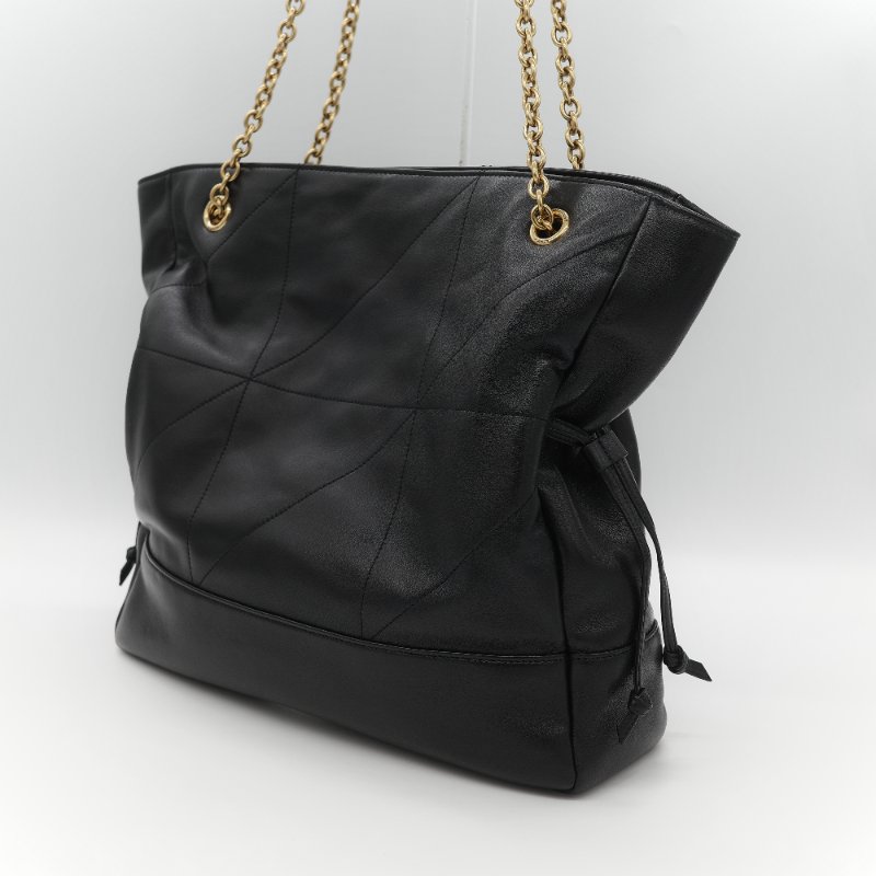 全新品(官網同步在售118,000♥️)Saint Laurent 聖羅蘭 JAMIE 黑色 小羊皮 手提袋 托特包 單肩包-7