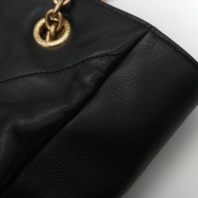 全新品(官網同步在售118,000♥️)Saint Laurent 聖羅蘭 JAMIE 黑色 小羊皮 手提袋 托特包 單肩包-13