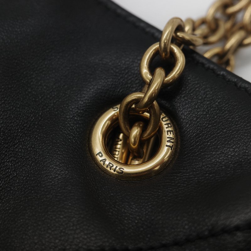 全新品(官網同步在售118,000♥️)Saint Laurent 聖羅蘭 JAMIE 黑色 小羊皮 手提袋 托特包 單肩包-14