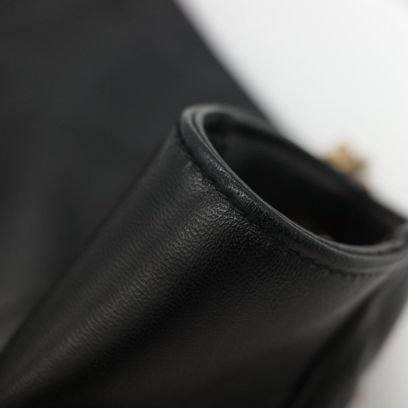 全新品(官網同步在售118,000♥️)Saint Laurent 聖羅蘭 JAMIE 黑色 小羊皮 手提袋 托特包 單肩包-17