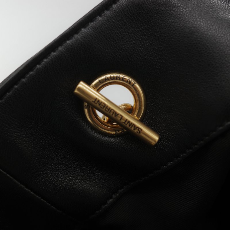 全新品(官網同步在售118,000♥️)Saint Laurent 聖羅蘭 JAMIE 黑色 小羊皮 手提袋 托特包 單肩包-22