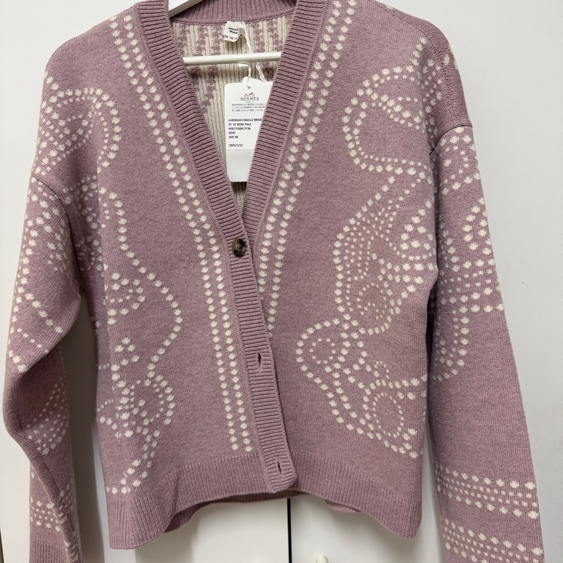 Hermes 愛馬仕 BRIDES DE GALA TARTAN 刺繡外套 #淡粉色(可議價)-6