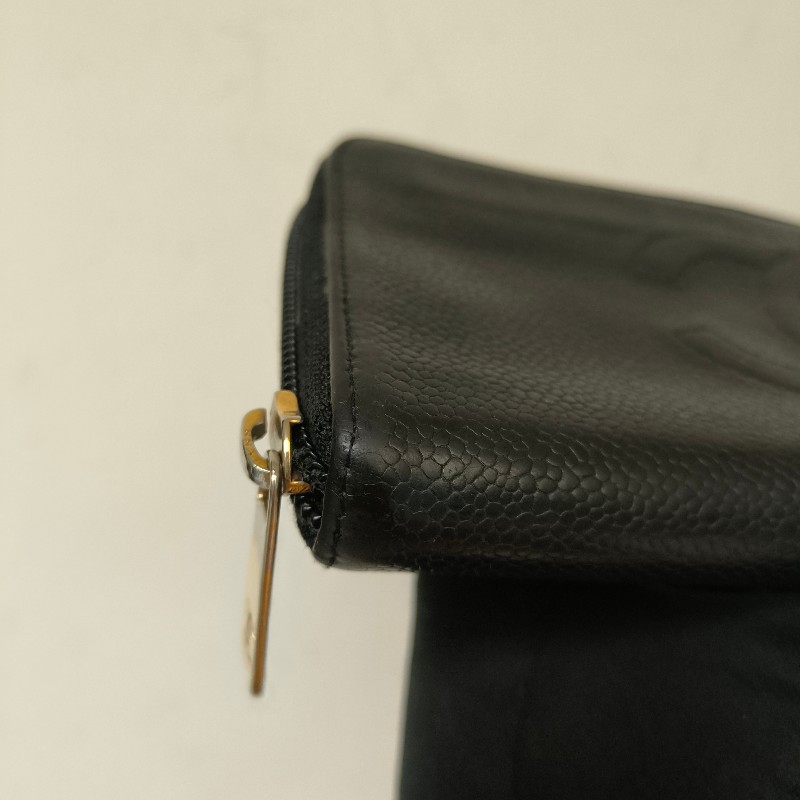 ㊣✨CHANEL✨香奈兒 小香 雙C 雷標 魚子醬 牛皮 長夾 皮夾 錢包/二手精品/二手皮夾/保證正品-7