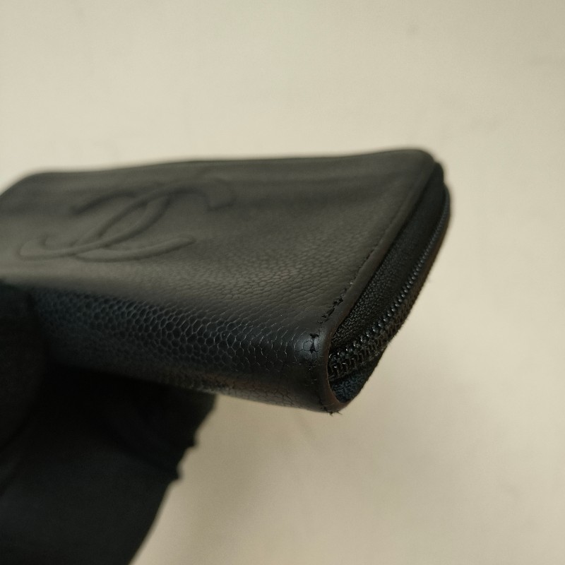 ㊣✨CHANEL✨香奈兒 小香 雙C 雷標 魚子醬 牛皮 長夾 皮夾 錢包/二手精品/二手皮夾/保證正品-9