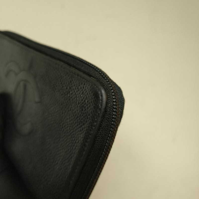 ㊣✨CHANEL✨香奈兒 小香 雙C 雷標 魚子醬 牛皮 長夾 皮夾 錢包/二手精品/二手皮夾/保證正品-10