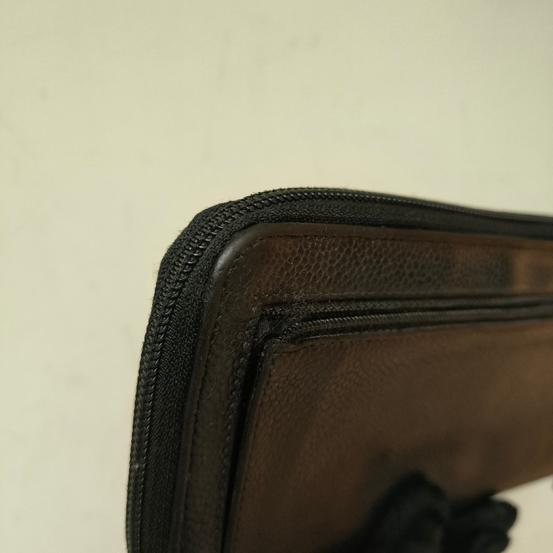 ㊣✨CHANEL✨香奈兒 小香 雙C 雷標 魚子醬 牛皮 長夾 皮夾 錢包/二手精品/二手皮夾/保證正品-11