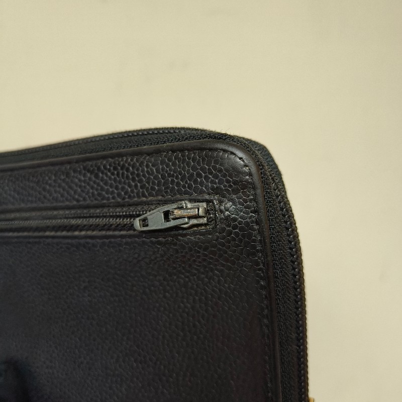 ㊣✨CHANEL✨香奈兒 小香 雙C 雷標 魚子醬 牛皮 長夾 皮夾 錢包/二手精品/二手皮夾/保證正品-12