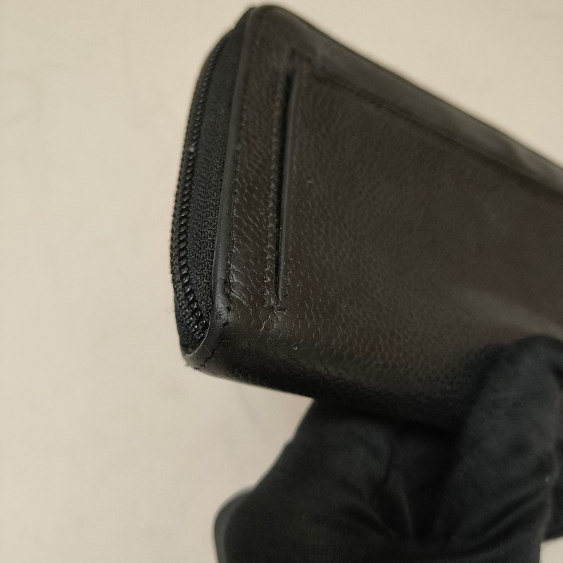 ㊣✨CHANEL✨香奈兒 小香 雙C 雷標 魚子醬 牛皮 長夾 皮夾 錢包/二手精品/二手皮夾/保證正品-13