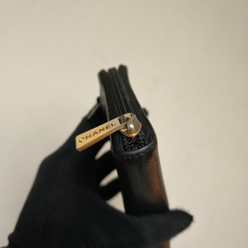 ㊣✨CHANEL✨香奈兒 小香 雙C 雷標 魚子醬 牛皮 長夾 皮夾 錢包/二手精品/二手皮夾/保證正品-16