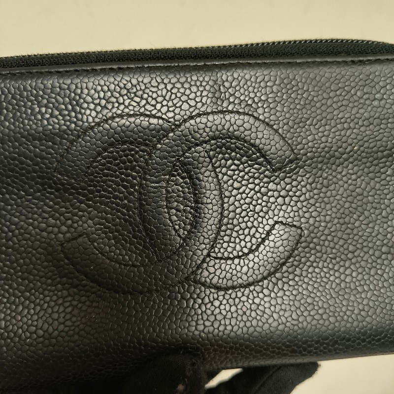 ㊣✨CHANEL✨香奈兒 小香 雙C 雷標 魚子醬 牛皮 長夾 皮夾 錢包/二手精品/二手皮夾/保證正品-17