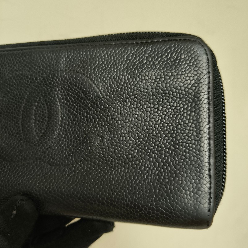 ㊣✨CHANEL✨香奈兒 小香 雙C 雷標 魚子醬 牛皮 長夾 皮夾 錢包/二手精品/二手皮夾/保證正品-19