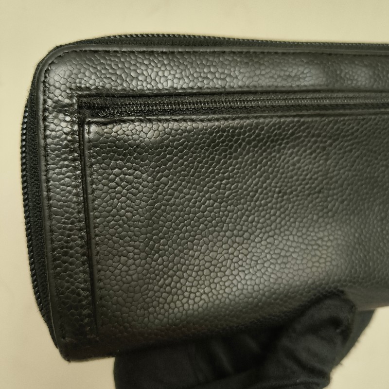 ㊣✨CHANEL✨香奈兒 小香 雙C 雷標 魚子醬 牛皮 長夾 皮夾 錢包/二手精品/二手皮夾/保證正品-20