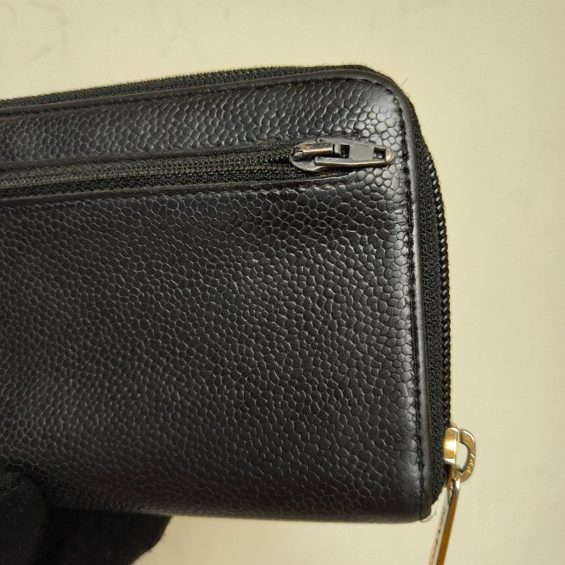 ㊣✨CHANEL✨香奈兒 小香 雙C 雷標 魚子醬 牛皮 長夾 皮夾 錢包/二手精品/二手皮夾/保證正品-21