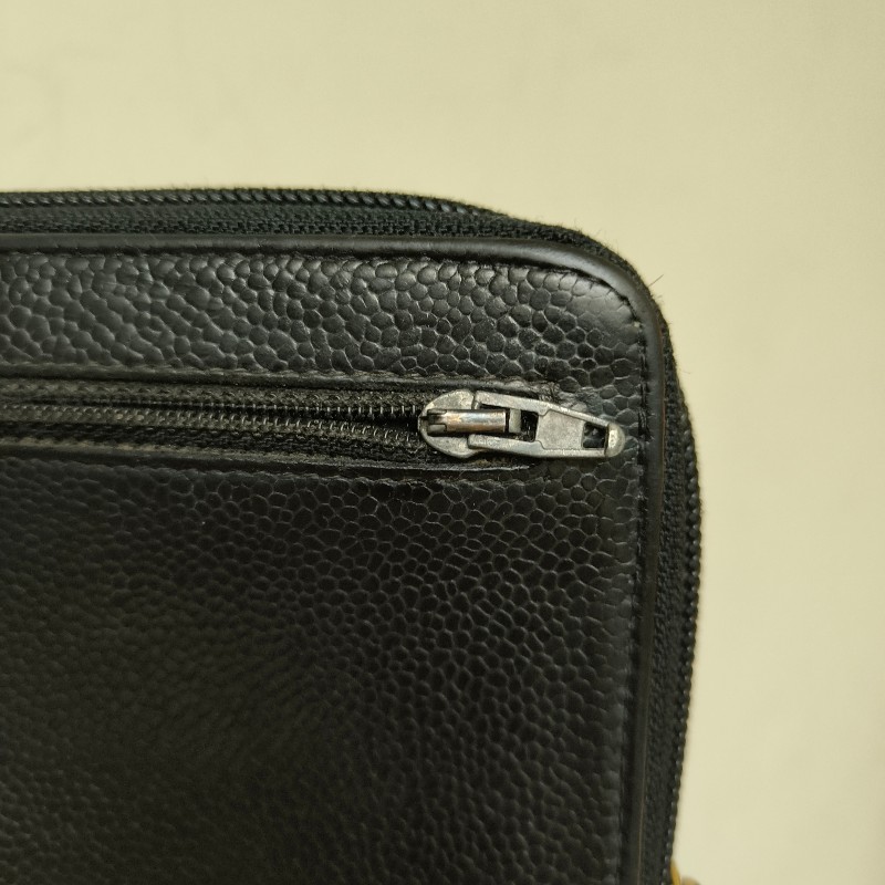 ㊣✨CHANEL✨香奈兒 小香 雙C 雷標 魚子醬 牛皮 長夾 皮夾 錢包/二手精品/二手皮夾/保證正品-22