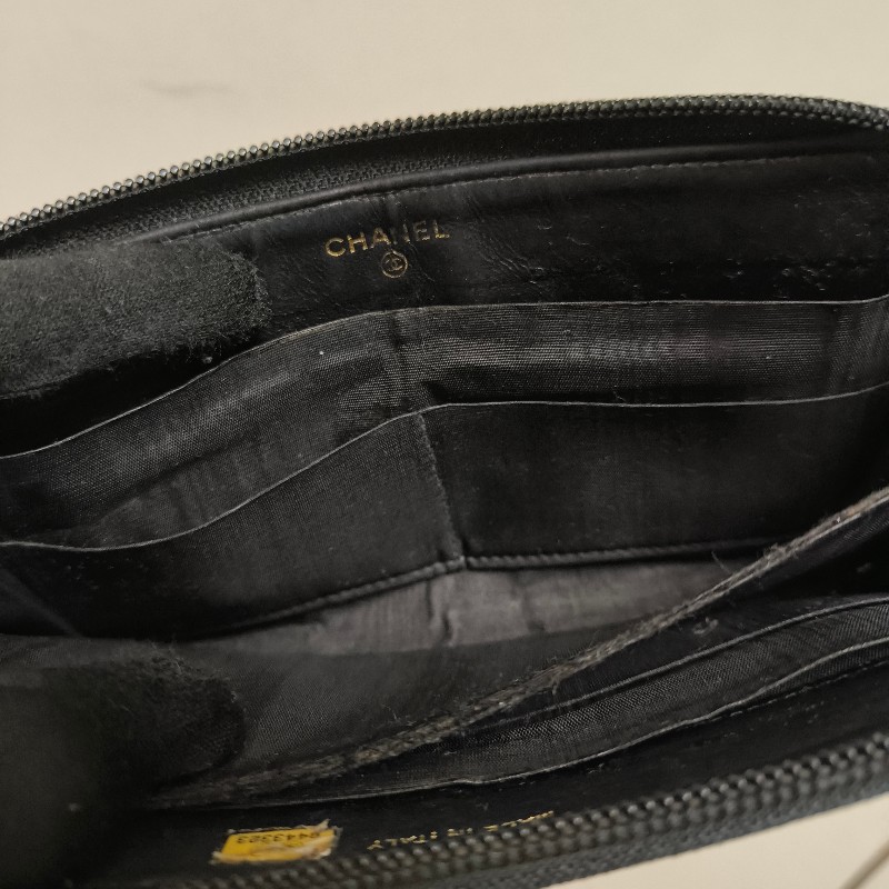 ㊣✨CHANEL✨香奈兒 小香 雙C 雷標 魚子醬 牛皮 長夾 皮夾 錢包/二手精品/二手皮夾/保證正品-34