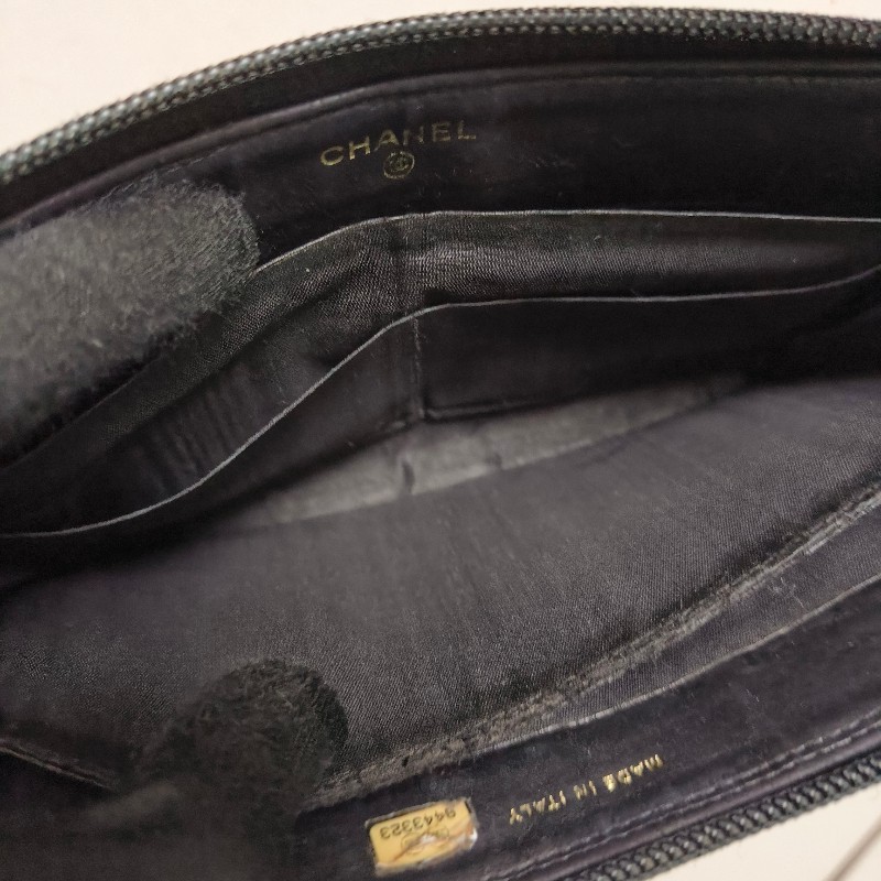 ㊣✨CHANEL✨香奈兒 小香 雙C 雷標 魚子醬 牛皮 長夾 皮夾 錢包/二手精品/二手皮夾/保證正品-35