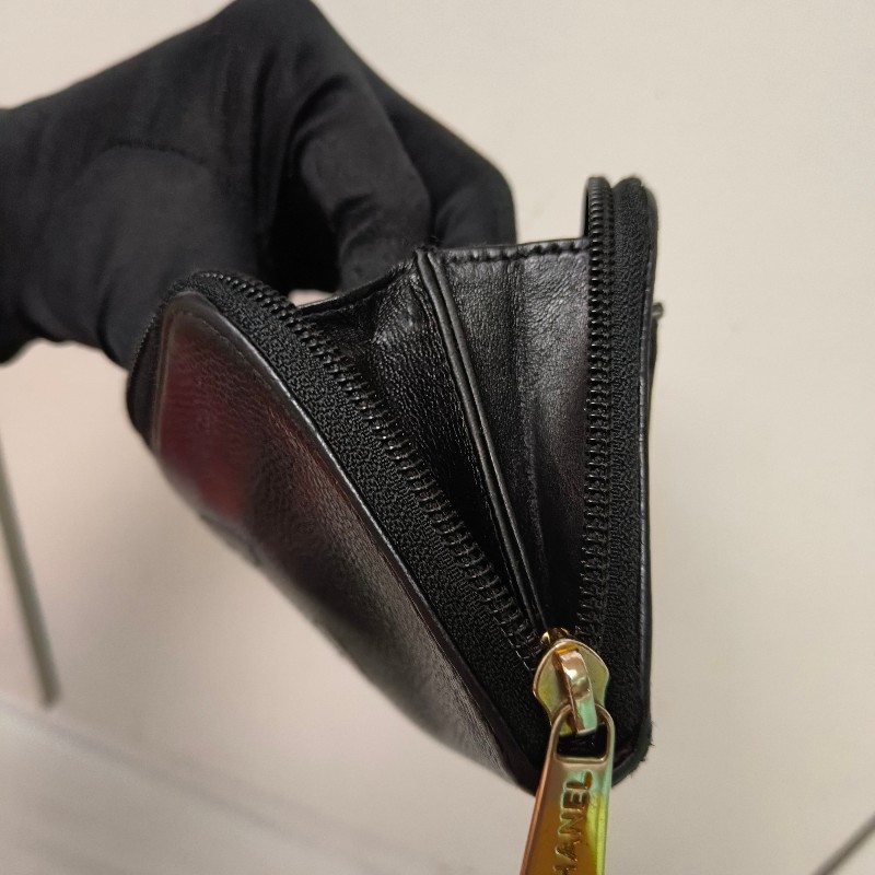 ㊣✨CHANEL✨香奈兒 小香 雙C 雷標 魚子醬 牛皮 長夾 皮夾 錢包/二手精品/二手皮夾/保證正品-45