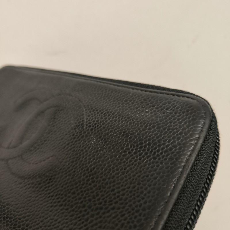 ㊣✨CHANEL✨香奈兒 小香 雙C 雷標 魚子醬 牛皮 長夾 皮夾 錢包/二手精品/二手皮夾/保證正品-49