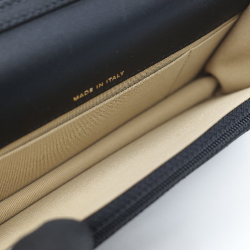 Chanel 香奈兒 黑色 羊皮 淡金扣 WOC 金球 鏈條 斜挎包-18