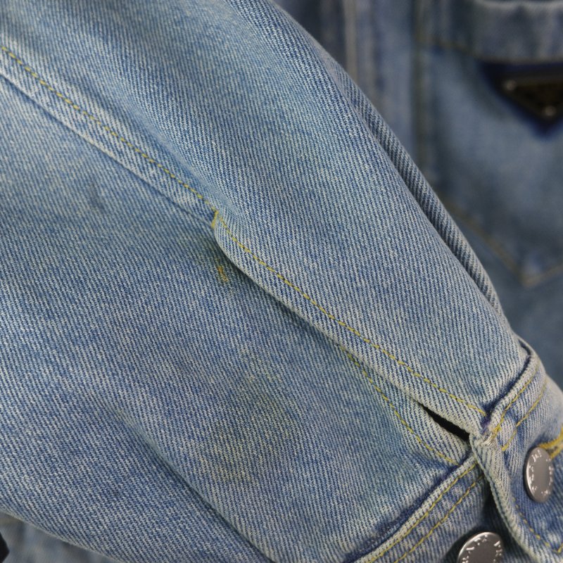 Prada 單寧 鐵牌 外套 IT38-7