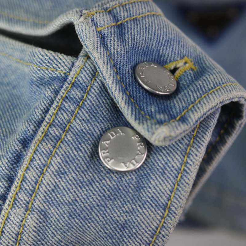 Prada 單寧 鐵牌 外套 IT38-10