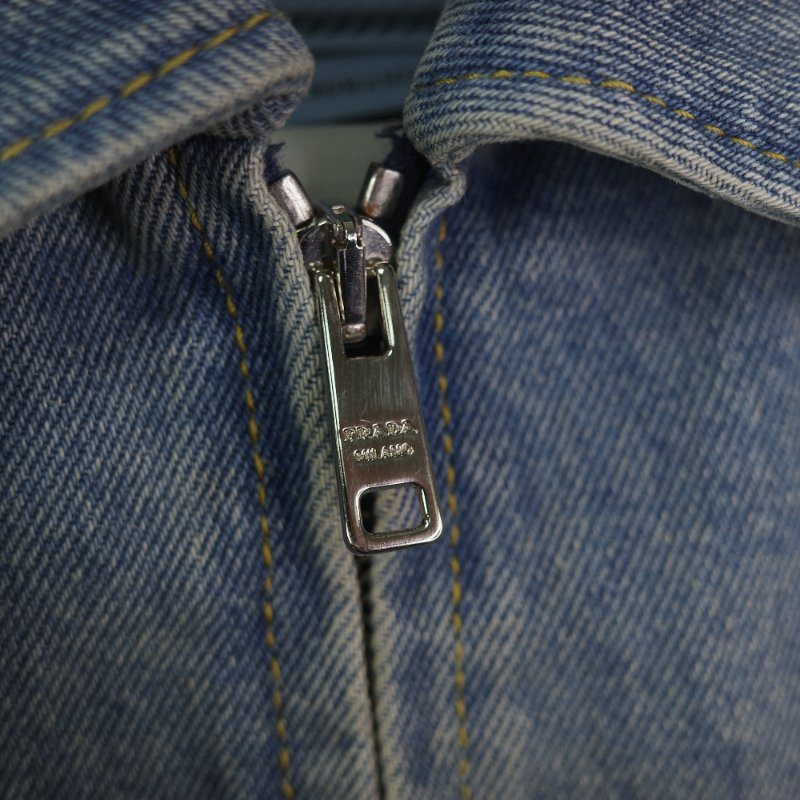 Prada 單寧 鐵牌 外套 IT38-13